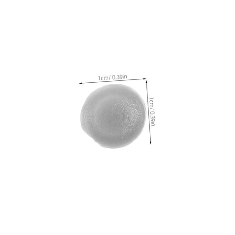 Single grey plastic screw cover cap with 1 cm diameter, part of Grey Screw Cover Caps 500 Pack Durable Plastic Thread Protectors.