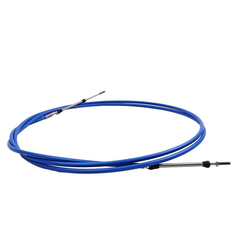 12Ft Universal Throttle Shift Control Cable For Marine Outboard Engines, Blue, 33C Style, ABA CABLE 12 GY 220416612