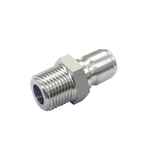 JoyTube 1/2 in NPT male quick-disconnect stainless steel sanitary fitting (pack of 2)