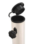 Granite Round Parasol Base 44 Lbs Heavy Duty Patio Umbrella Stand With Two Adapters Fits Most Pole Sizes close-up of adapter