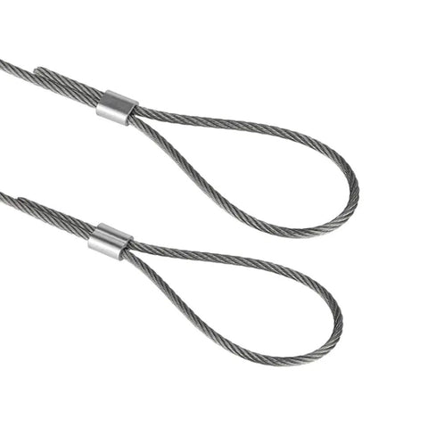 Heavy Duty Aluminum Crimping Loop Sleeves Set, 200 Pieces, 2.5mm Three Thirty Second Inch Cable Ferrules For Wire Rope And Cable, Corrosion Resistant, Durable And Easy Install, Perfect For DIY Projects And Quick Fixes, on wire rope loops