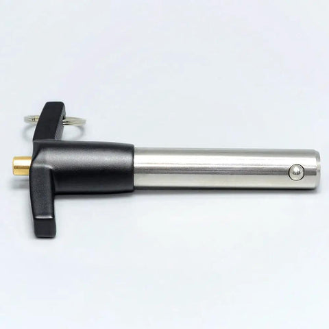 Marine Grade Stainless Steel Ball Lock Pins Quick Release Indexing Spring Positioning Safety Dowels 5/8 By 4 Inch Long side view
