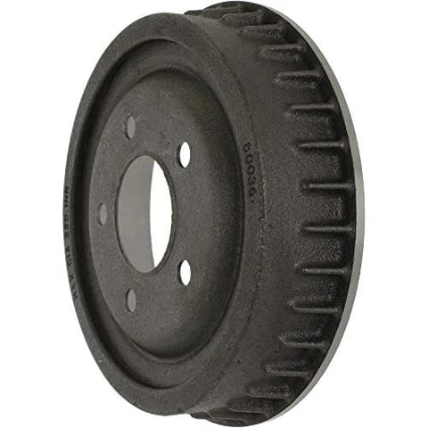 Centric C-Tek rear brake drum, metal, dark gray, side view, for Ford Ranger/Mazda B-series