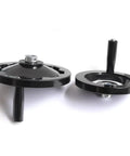 Heavy Duty Black Round Hand Wheel With Detachable Rotary Handle For Milling Machine Adjustable Ø63 To 200Mm Bakelite Grip And Smooth Operation, black hand wheel with detachable handle