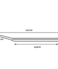 Dimensions diagram of Round Cast Iron Griddle With Red Silicone Handle Holder, Heavy Duty Flat Cooking Pan, 10.5 Inch