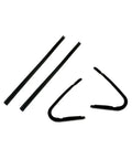 Ford F-100 Vent Window Glass Seal Kit 1961-1966 Driver Side And Passenger Side Replacement Seal Set components