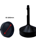 Beefy 200mm Post Hole Knocker Attachment For Mini Digger Excavator And Hydraulic Breaker, 35mm Shank, black forged steel