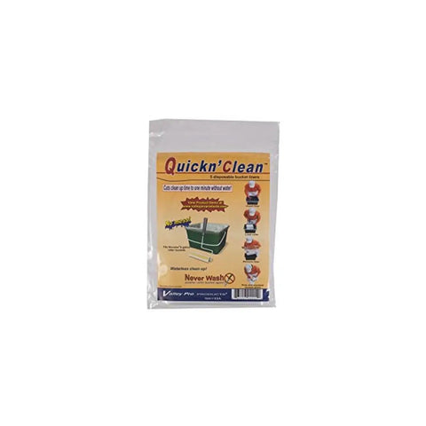 Packaging of R471 4G Quickn Clean Bucket Liner for Mess Free Paint Jobs with images of liner use for 4 gallon buckets.