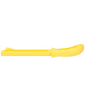 Side view of yellow Pro Grade Kickback Guard Push Block For Table Saws Ergonomic Plastic Push Stick 2 Pack.