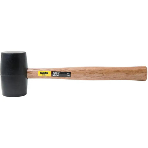 16 Oz Rubber Mallet With Durable Rubber Head And Wood Handle Non Marring Hammer For Carpentry And Furniture Assembly DIY Projects