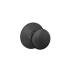 Plymouth Hall And Closet Passage Door Knob Matte Black Non Locking Interior Door Hardware With Self Aligning Screws For Easy Install