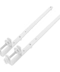 Set Of Two Adjustable Table Rod Stands With Tool Free Setup Built For Wall Mount Or Desktop Use And A Handy Grab And Go Organizer