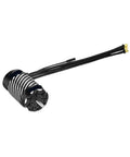 560KV Sensored Brushless Waterproof RC Motor For Drones And 1 5 Scale RC Cars, angled view of black motor with wires