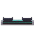 Genuine Thermal Print Head Replacement For Zebra Zd410 And Zd411 Barcode Printer Oem P1079903011 Part with black end caps and green highlights.