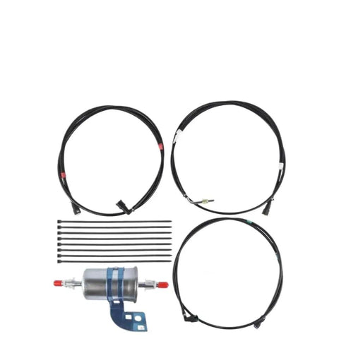 Top Tier 3X Fuel Lines Kit That Slaps Your Old Worn Out Parts Right Off Fits Buick Rendezvous Like A Glove And Replaces Part Number Fg0268 For Smooth Power Delivery Without Any Drama Or Drips., three black fuel lines and inline filter for Buick Rendezvous