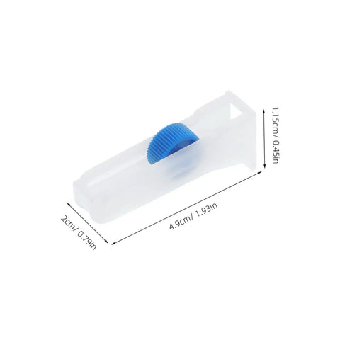 Must Have Laboratory Hose Flow Regulator Roller Switch Tubing Control Valve with size dimensions shown