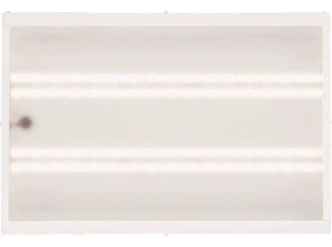 Powerhouse High Bay LED Light Fixture With 18,000 Lumens And 5000K Daylight, shown from above with a white frame and LED strips