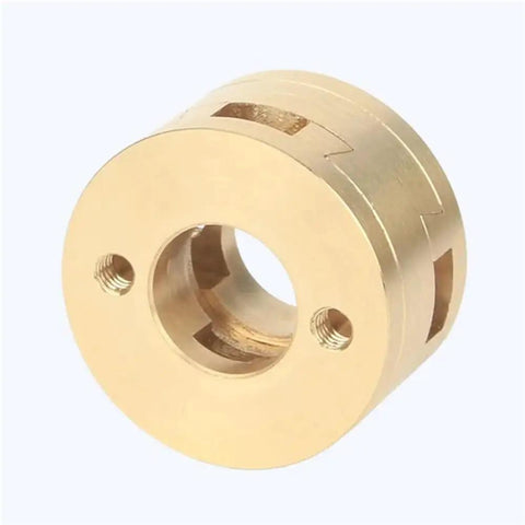 Premium 2 Pack Z Axis Screw Couplings With Oldham Design For 16Mm T8 Leadscrews Fit CR10 S4 S5 Ender3 Pro V2 And BLV 3D Printers To Boost Smoothness And Accuracy While Reducing Vibrations During Fast Printing Sessions brass Oldham coupler