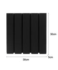 Kick Some Serious Noise To The Curb With This Top Notch Soundproof Acoustic Foam Panel Set Featuring High Density Wedge Wall Tiles That Are Straight Up Fire Retardant And Built Tough For Real Home Studio Upgrades - 30cm black foam panel.