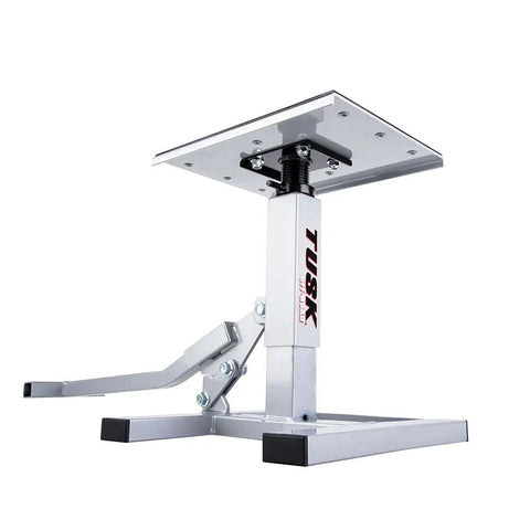 Height Adjustable Dirt Bike Lift Stand For Off Road And Motocross Maintenance 9 To 17.5 Inches Lift Beefy Stable Steel Frame
