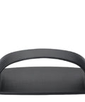Front view of black 2 Pack Self Stick Wardrobe Handles With Adhesive For Cabinets Drawers And Doors, tool-free installation.