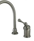 Buckingham Kitchen Faucet With Brass Sprayer In Bronze Finish, 11 Inch High Gooseneck Swivel Spout With 6 Inch Clearance, Built Solid Brass