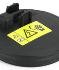 Plug And Play PCV Valve Cap Membrane Repair Kit For BMW N55 3.0L Engine shown in black with warning icon