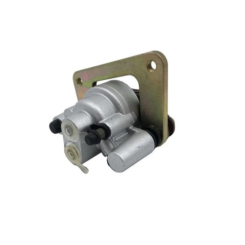 CF188 CF500 UTV ATV Front Left Brake Caliper Fits 9010 080700 shown on a white background, highlighting durable casting and dual piston design.