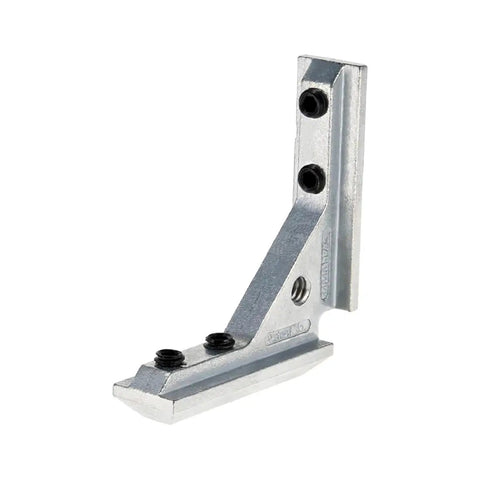 Beefy 90 Degree Aluminum Corner Bracket For 80 20 T Slot Extrusions Inside Corner Connectors For 15 And 40 Series Quarter Inch Twenty Tapped Hole 2.5 Inch By 2.5 Inch By 0.625 Inch 10 Pack