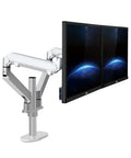 Full Motion Dual Monitor Mount Arm Aluminum Gas Spring Desk Stand No Sweat Adjustable Holder with dual screens