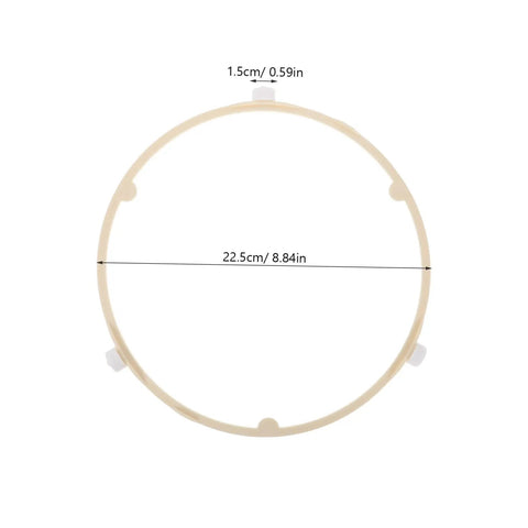 Top Shelf Microwave Turntable Replacement Ring With Glass Plate Support Roller Sturdy Plastic Rotating Tray Slides Right In For No Sweat Daily Meals And Quick Cleanup At Home