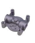 Top Quality Coolant Filter Head For Cummins L8.9 Engine 204163s Remote Mount Replacement, gray metal filter head part.