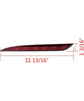 Straight Up High Output Rear Bumper Lights For Tesla Model 3 2017 To 2022 side view with dimensions 11 13/16" x 1 13/16"