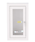 Semi Recessed 10 Pound Fire Extinguisher Cabinet With Lock And Tempered Glass Window Tough As Nails Heavy Gauge Galvanized Steel
