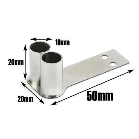 RC Light Strips Kit For 1 By 10 Scale RC Cars With Metal Exhaust Tail Pipe And Lights Durable Aluminum Build, dimensions shown