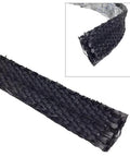 Englander window glass gasket strip, black braided rubber, AC-GGk