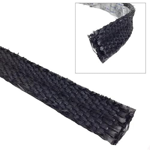 Englander window glass gasket strip, black braided rubber, AC-GGk