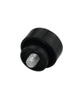 Three Pack Kick Down Door Stop Rubber Tip Replacements With Screws Black Rubber Door Stopper close-up view