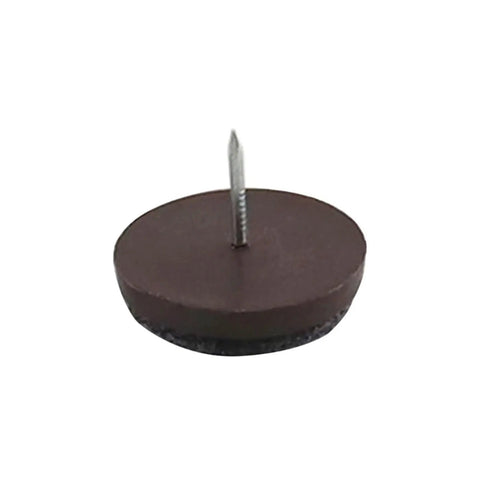 Chair Leg Floor Protectors Set Of 50 Pieces Nail On Slider Glides Pads for stools and tables, heavy duty rubber feet close-up view