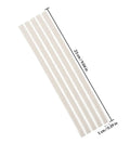 40 Pack White Pp Car Bumper Repair Welding Rods For Plastic Auto Body Fixes Easy DIY Patching And Replacement Tools view of rods with dimensions