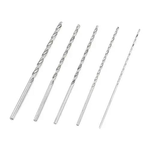 Five Piece Extra Long High Speed Steel Drill Bit Set With Long Shank For Wood Plastic Aluminum And Composite Materials HSS Twist Drill Bits