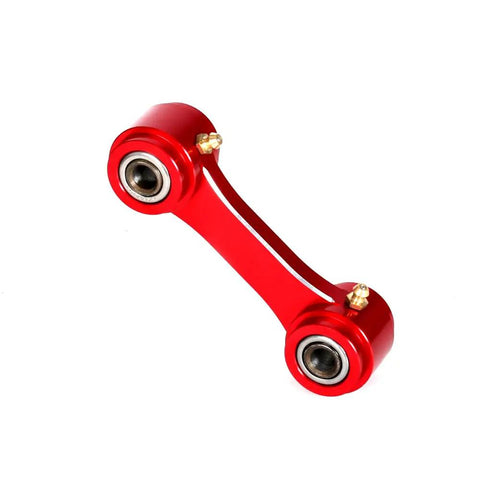 45mm Rear Lowering Link For XR Series Dual Sport Bikes, CNC Machined Suspension Linkage Arm In Red, Adjustable Shock Angle To Drop Ride Height About 1.75 Inches, Compatible With XR250R XR350R XR600R XR650L red CNC aluminum linkage arm with bearings