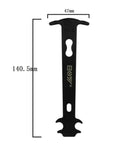 Bike Chain Wear Indicator Tool For Mountain, Road, And Folding Bikes, Carbon Steel Chain Checker, 140.5mm x 47mm