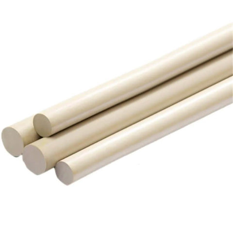 Round PEEK Rod For Electrical Projects, Pro Grade Durable Polyether Ether Ketone Bar With 10 To 50 Mm Diameter And 100 To 500 Mm Length