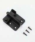 Black Stainless Steel Flip Latch Extra Thick 3mm Heavy Duty Gate And Door Latch with screws, brushed finish, rustproof design