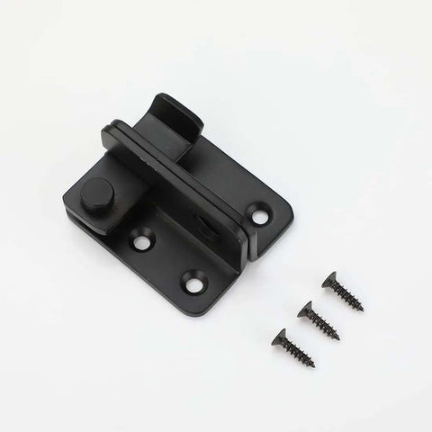 Black Stainless Steel Flip Latch Extra Thick 3mm Heavy Duty Gate And Door Latch with screws, brushed finish, rustproof design