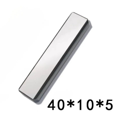 Pro Grade Tungsten Steel Conductive Block For Wire EDM Machines 40 By 10 By 5 Millimeter High Density Conductivity Piece Power Feed Contact S0101