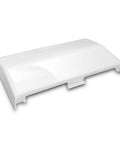 White Replacement Exhaust Fan Light Lens S53740000 for Broan Nutone Vent Fans Fits 605P 660 668P shown from front angle