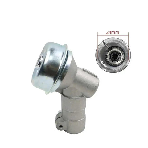Trimmer Gearbox Assembly 24mm 7-Tooth Beefed-Up Heavy Duty Replacement For Straight Shaft Brush Cutters With 24mm Pipe Fitting Easy Install No Fuss Gearbox And Cutter Head Upgrade That Delivers Smooth Grass Cutting And Reliable Rod Alignment, 24mm metal gearbox