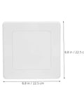 No Drill ABS Access Panel For Drywall Peel Stick Ceiling Pipe Cover Hides Nasty Pipes with smooth white finish, 8.8 in size.